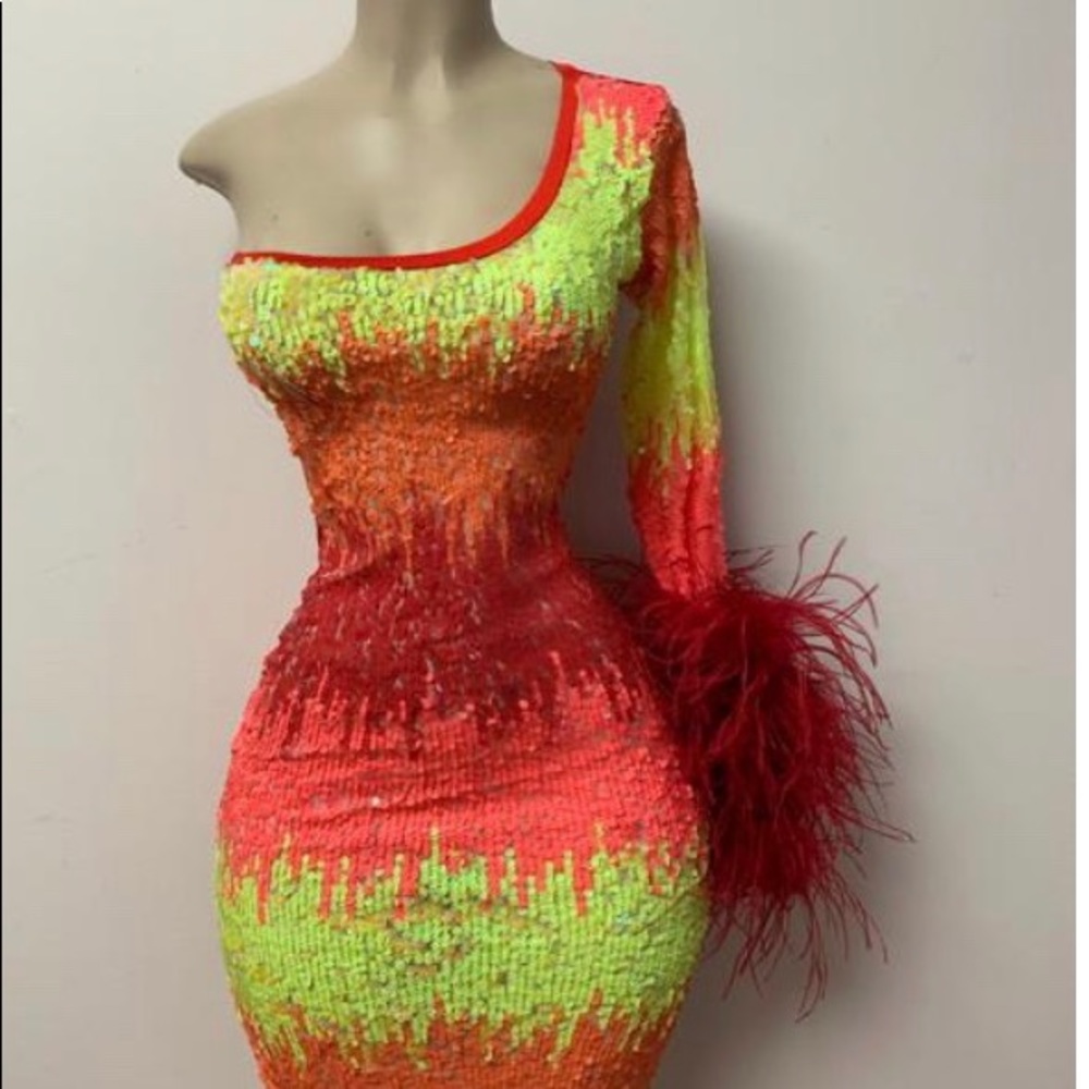 Short Sexy Multicolor Party Dress